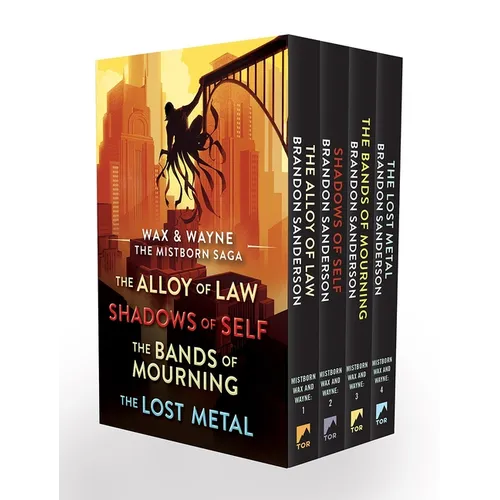 Wax and Wayne, the Mistborn Saga Boxed Set: Alloy of Law, Shadows of Self, Bands of Mourning, and the Lost Metal - Paperback