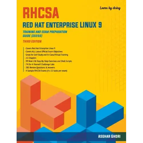 RHCSA Red Hat Enterprise Linux 9: Training and Exam Preparation Guide (EX200), Third Edition - Paperback