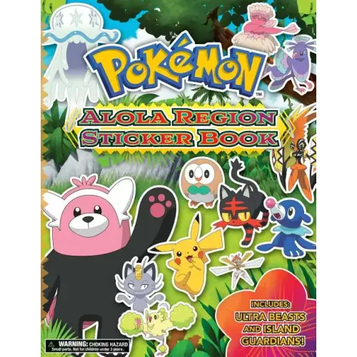 Pokémon Alola Region Sticker Book