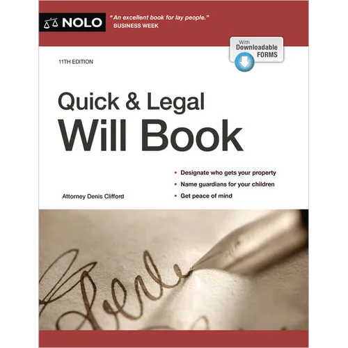 Quick & Legal Will Book - Paperback