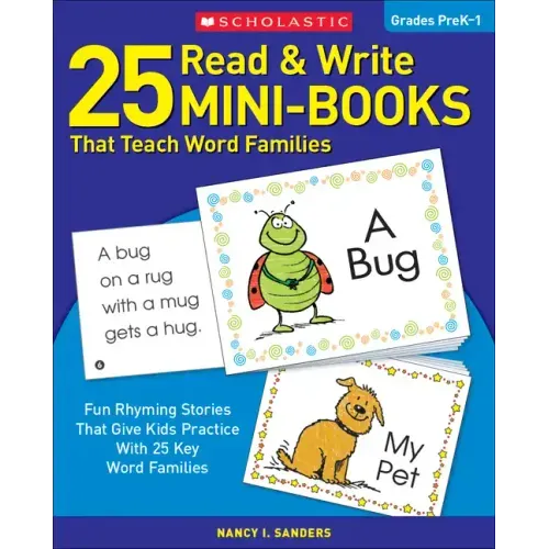 25 Read & Write Mini-Books: That Teach Word Families - Paperback
