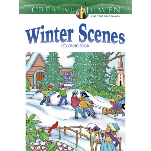 Creative Haven Winter Scenes Coloring Book - Paperback