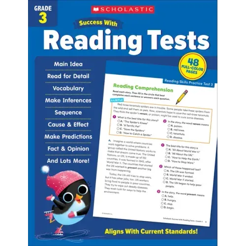 Scholastic Success with Reading Tests Grade 3 Workbook