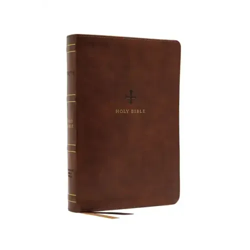 Nrsv, Catholic Bible, Standard Large Print, Leathersoft, Brown, Comfort Print: Holy Bible