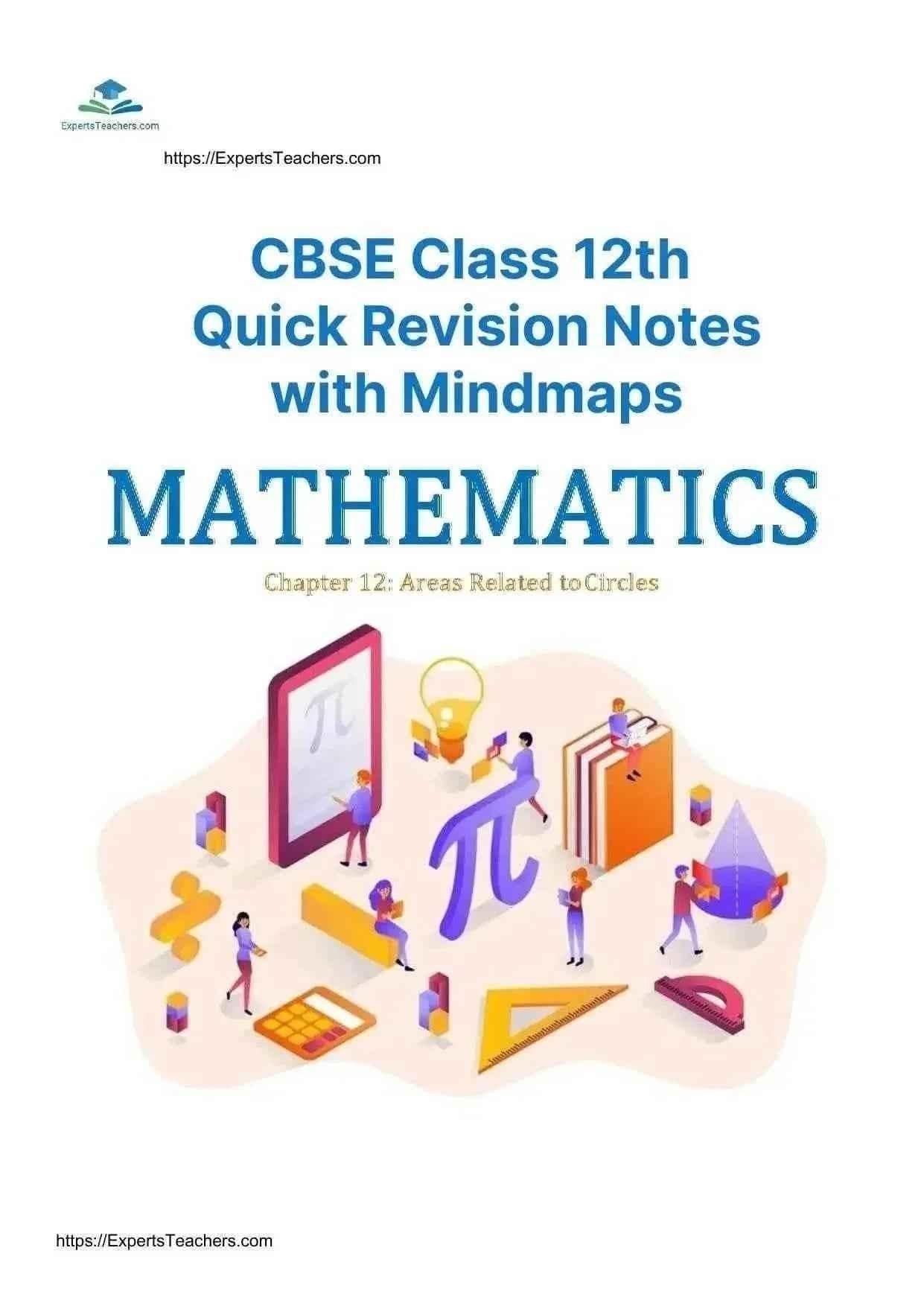 CBSE Class 12 Math Notes with MINDMAPS - ExpertsTeachers - ExpertsTeachers
