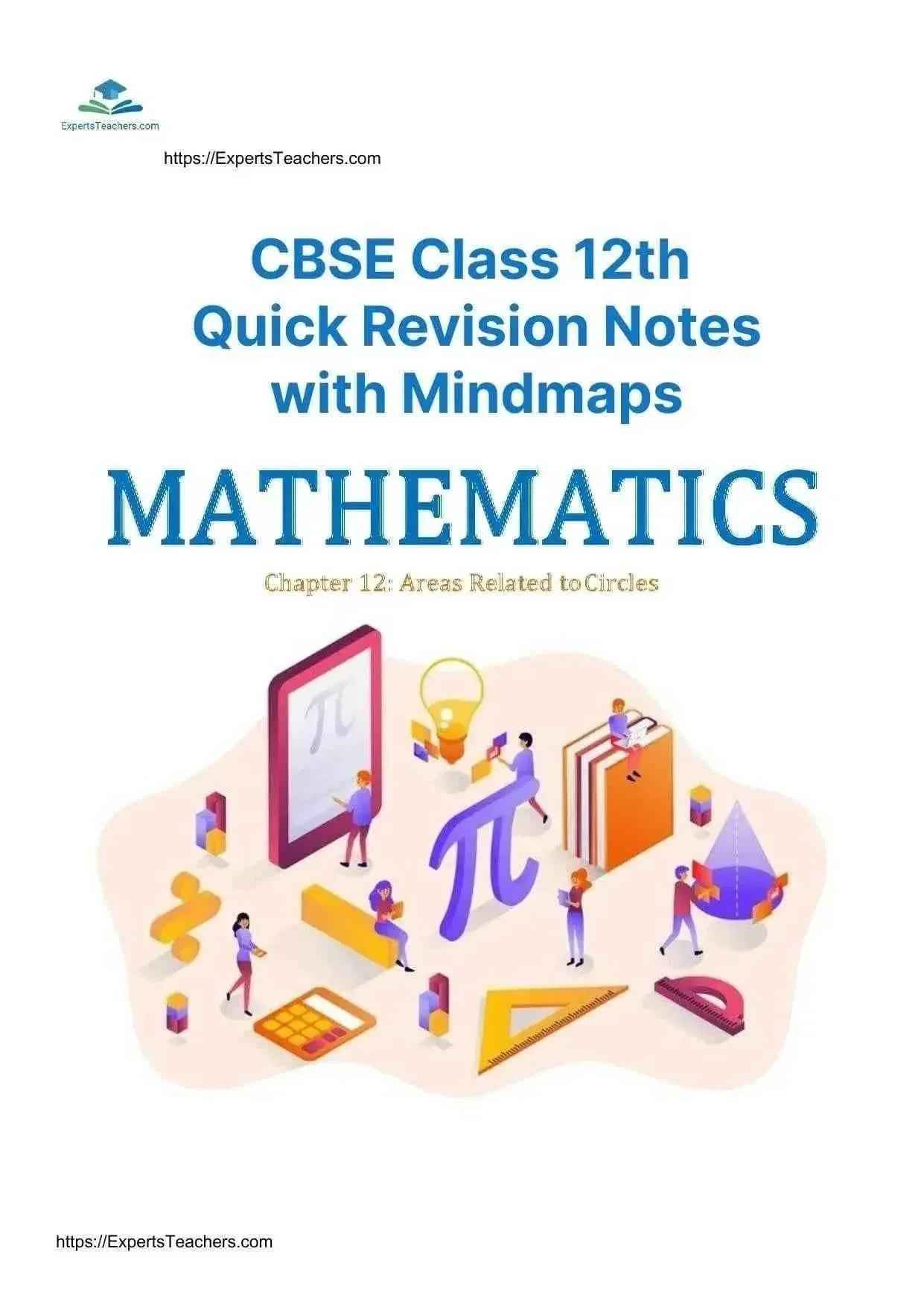 CBSE Class 12 Math Notes with MINDMAPS - ExpertsTeachers
