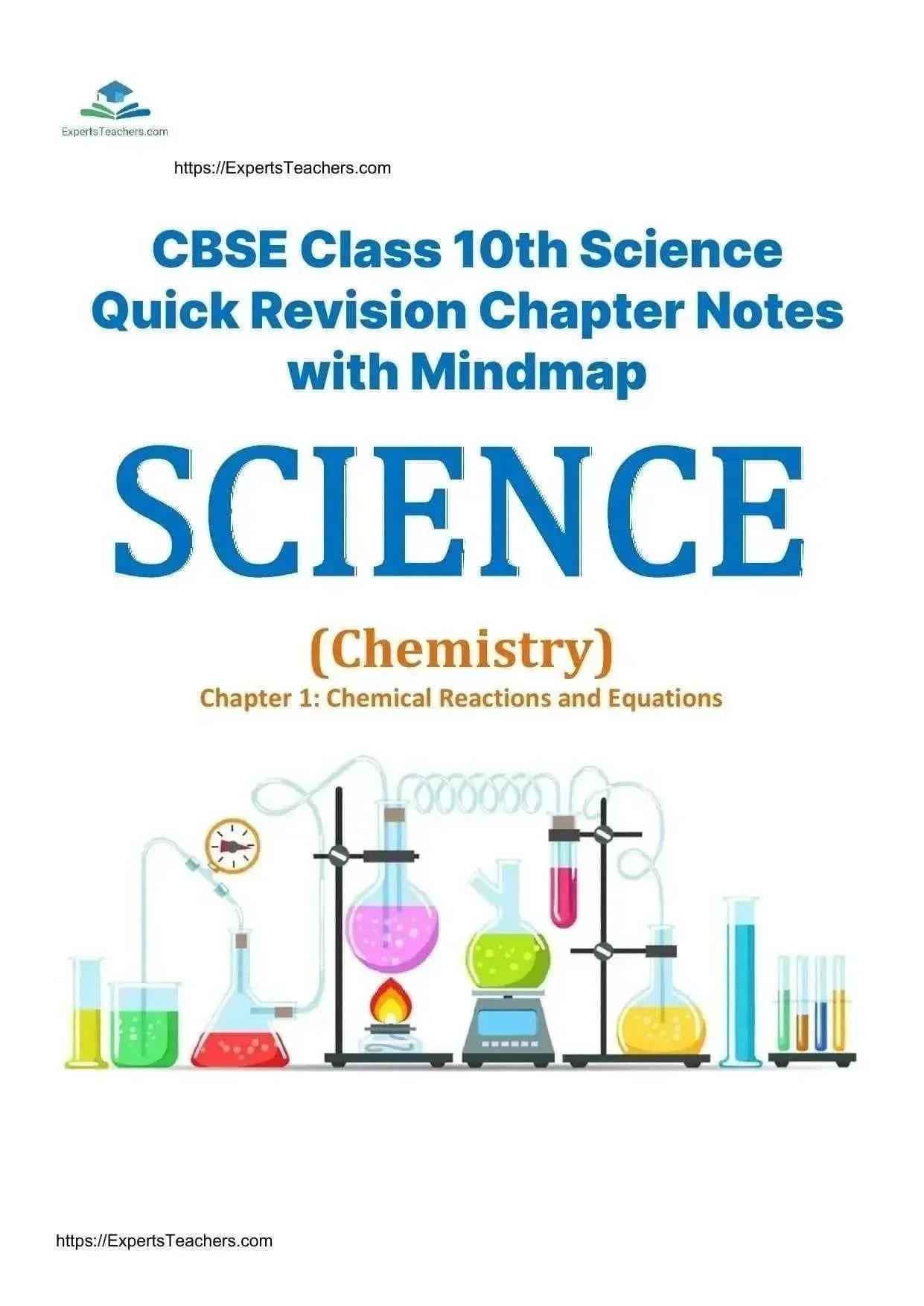 Class 10 Science Revision Notes with Mindmap - Quick Revision Chapter Notes by ExpertsTeachers