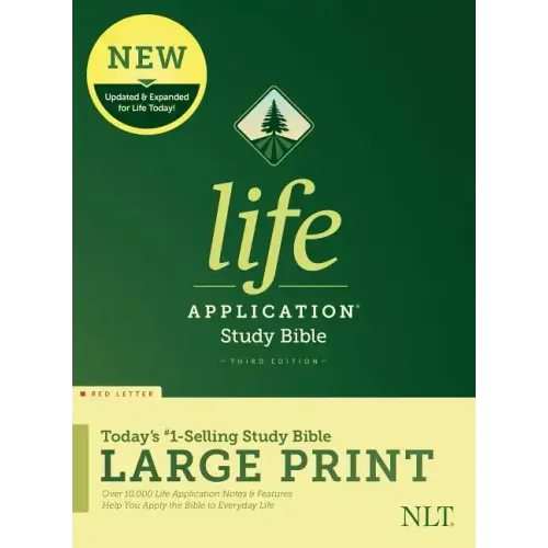 NLT Life Application Study Bible, Third Edition, Large Print (Red Letter, Hardcover)