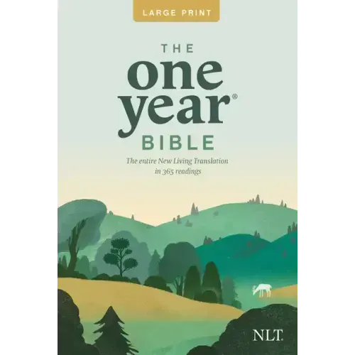 One Year Premium Slimline Bible-NLT-Large Print 10th Anniversary