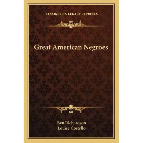 Great American Negroes - Paperback