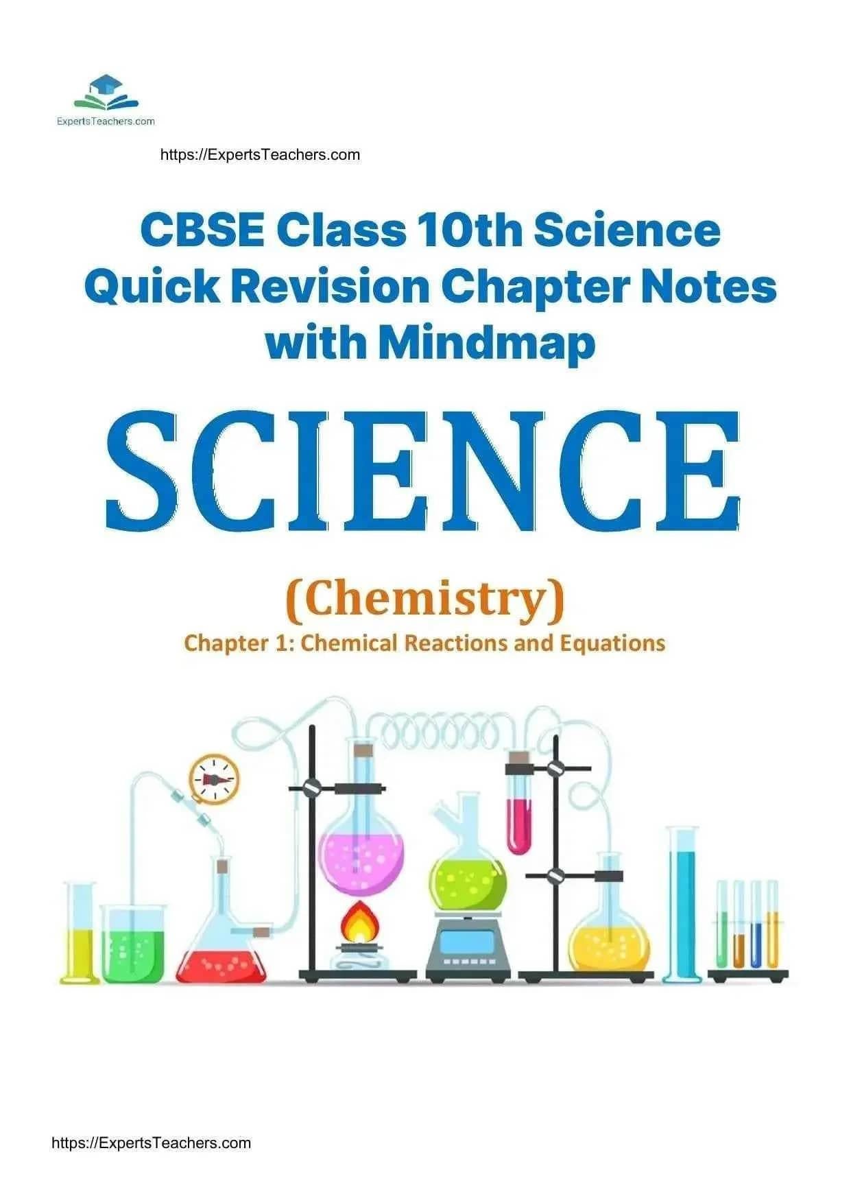 Class 10 Science Revision Notes with Mindmap - Quick Revision Chapter Notes by ExpertsTeachers - ExpertsTeachers