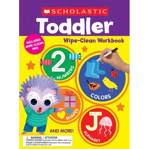Scholastic Toddler Wipe-Clean Workbook - Paperback