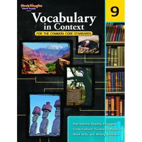 Vocabulary in Context for the Common Core Standards Reproducible Grade 9 - Paperback