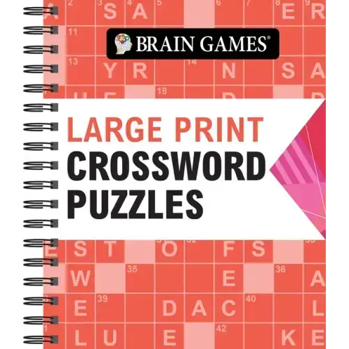 Brain Games - Large Print Crossword Puzzles (Arrow) - Spiral
