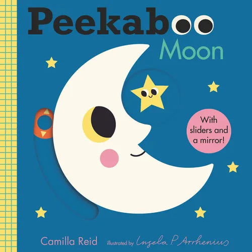 Peekaboo: Moon: (An Interactive Board Book for Babies & Toddlers with Mirror & Sliders to Push, Pull, or Turn. Cute Artwork Includes a Clock, Light, T