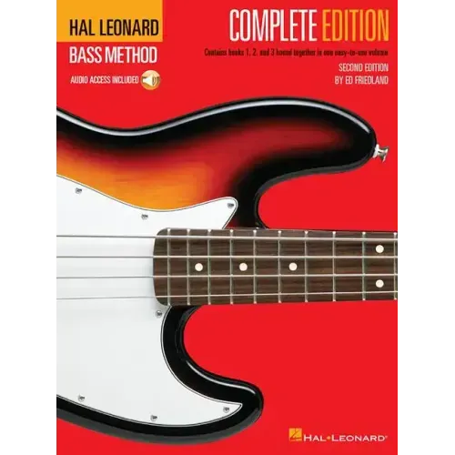 Hal Leonard Bass Method - Complete Edition: Books 1, 2 and 3 Bound Together in One Easy-To-Use Volume! (Bk/Online Audio) [With Compact Disc]
