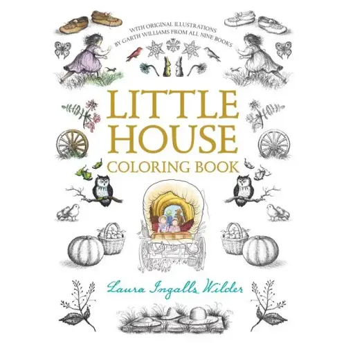 Little House Coloring Book: Coloring Book for Adults and Kids to Share - Paperback