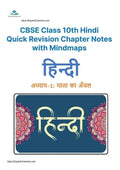 CBSE Class 10 Hindi Revision Notes with Quick Revision Chapter Notes and Mindmap - ExpertsTeachers - ExpertsTeachers