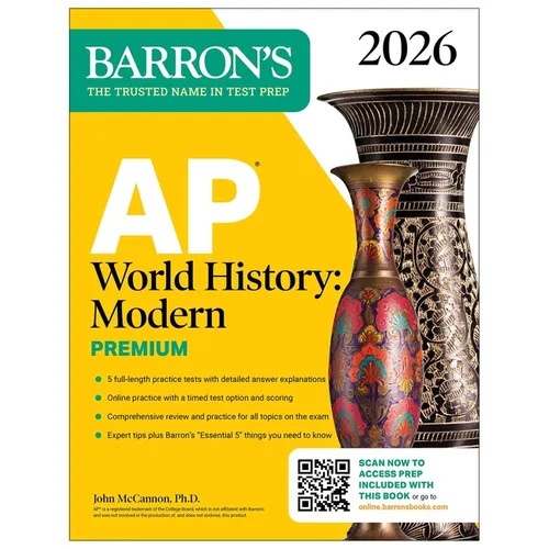 AP World History: Modern Premium, 2026: Prep Book with 5 Practice Tests + Comprehensive Review + Online Practice