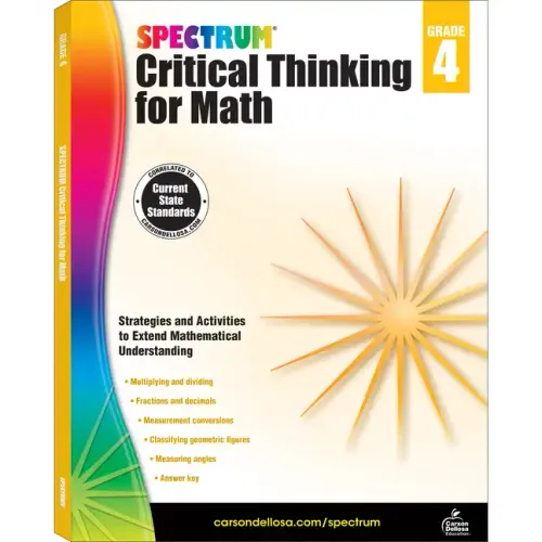 Spectrum Critical Thinking for Math, Grade 4: Volume 46