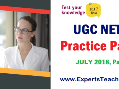 UGC NET Online Practice Test July 2018 Question Paper