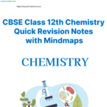 CBSE Class 12th Chemistry Quick Revision Chapter Notes with Mindmap PDF