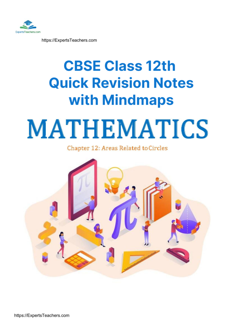 CBSE Class 12th Math Chapter Notes with MINDMAPS